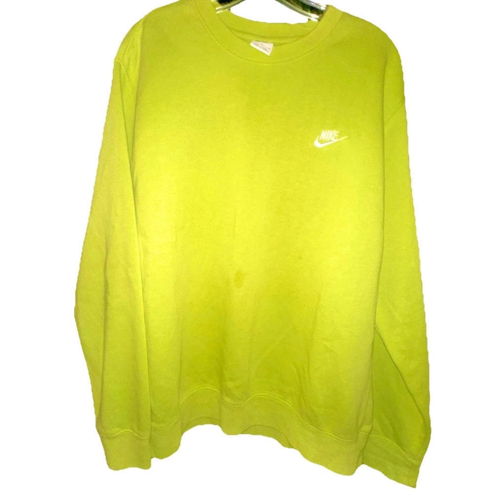 Nike Men's Lime Green Crewneck Sweater XL preowned- Like New
